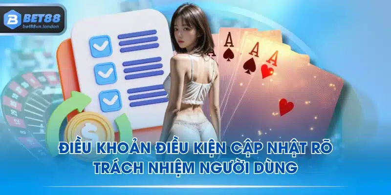 Điều khoản điều kiện cập nhật rõ trách nhiệm người dùng
